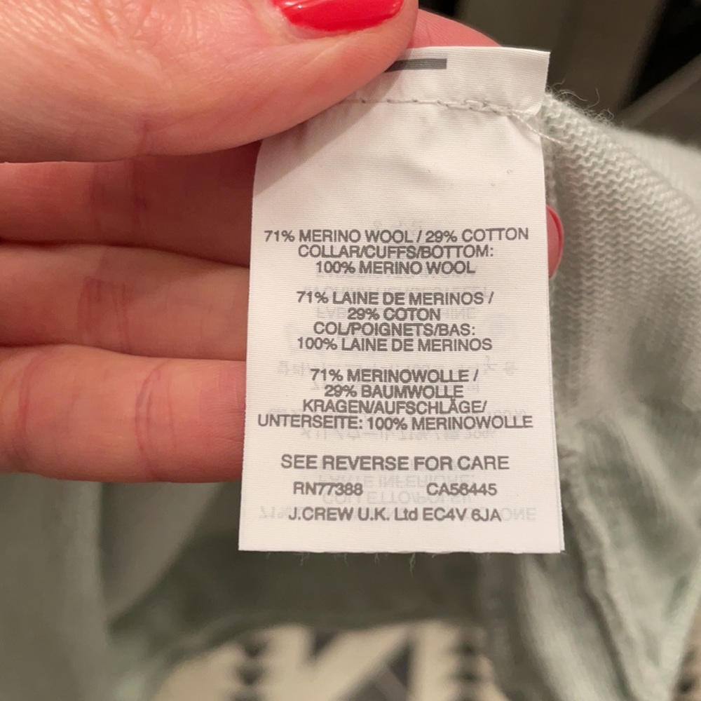 J.Crew Mint colored sweater - Picture 7 of 8